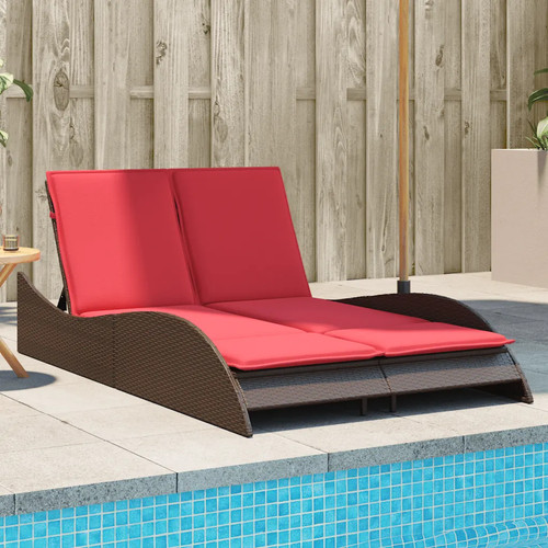 Walplus brown poly rattan - brown,