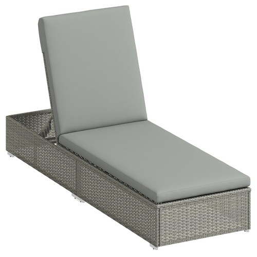 Rattan sun lounger - sun, –