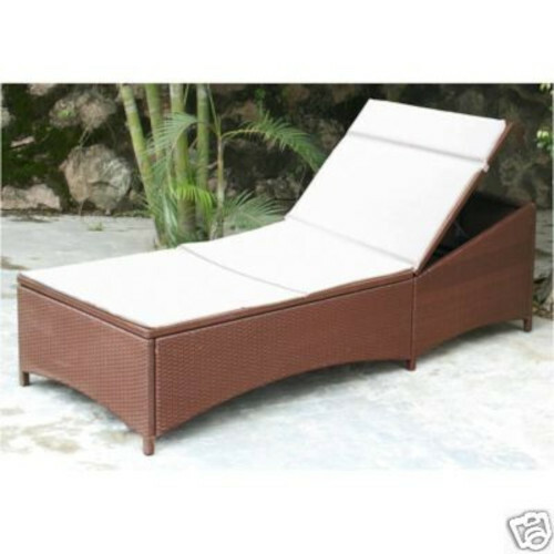 Rattan lounger garden - garden,