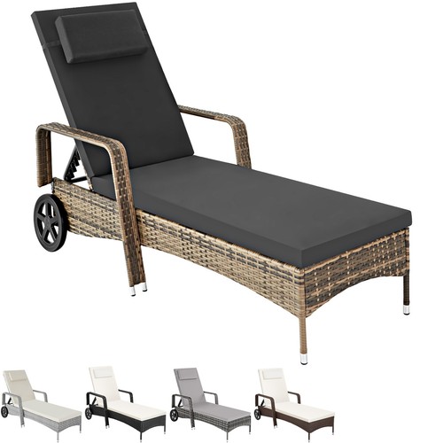 Sun lounger rattan - rattan, bed