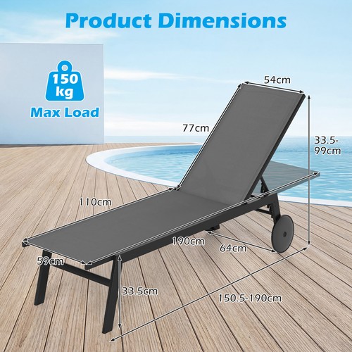 Outside sun lounger - outside, patio