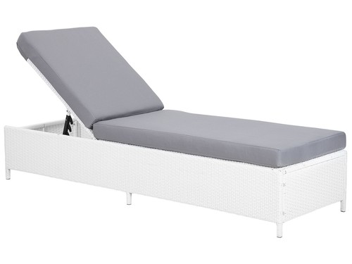 Sun lounger with cushion - with,