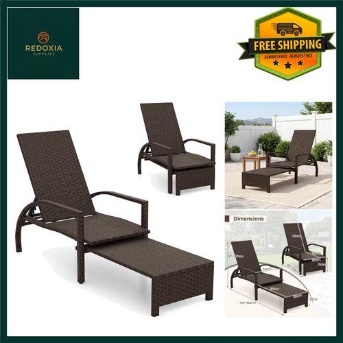 Rattan sun lounger - rattan,