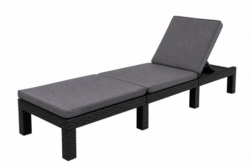 Outdoor rattan sun lounger - rattan,