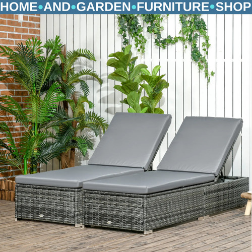 Set rattan sun - 2, loungers