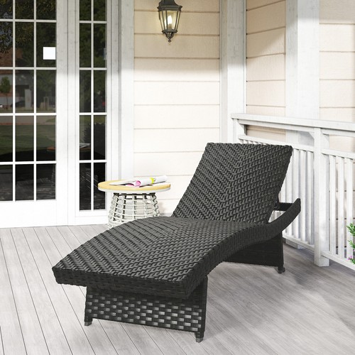 Sun lounger rattan rolling - lounger,