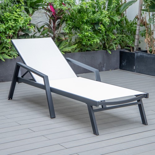 Garden sun lounger aluminium - garden,