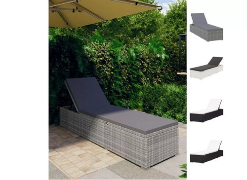 Sun lounger with seat cushion - with,