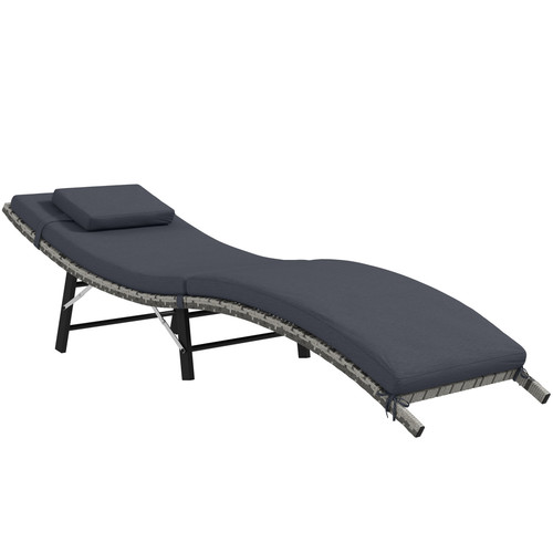 Outsunny folding rattan sun - folding,