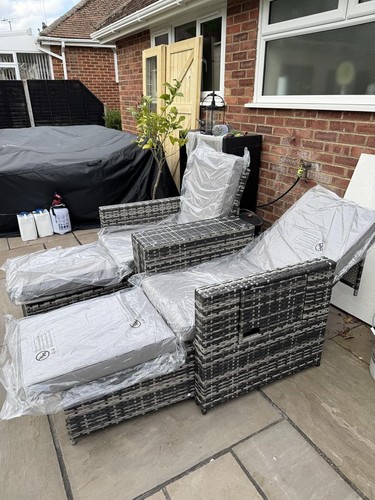 Piece rattan sun - rattan, lounger