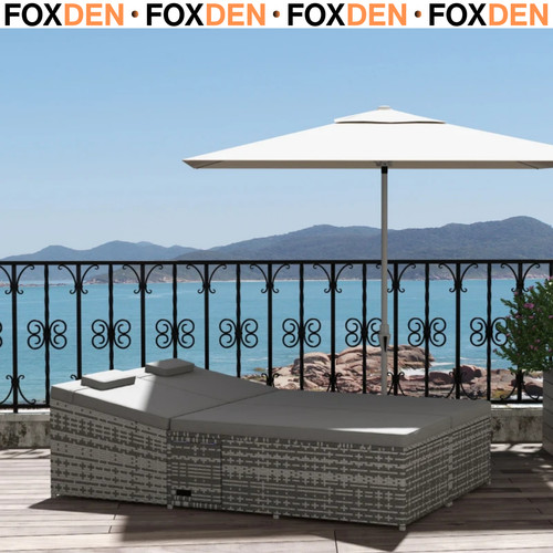 Seater double rattan sun - 2,